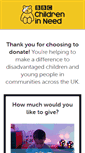 Mobile Screenshot of childreninneed-donations.co.uk